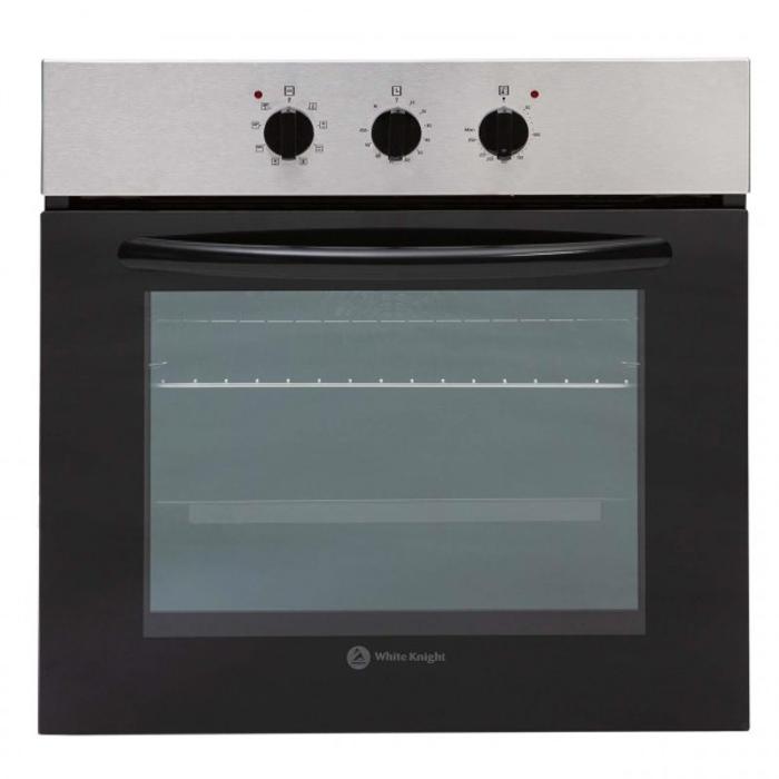 White Knight DDWKSBI60-I-P Fan Assisted With 8 Functions Built-in Single Electric Oven Stainless steel