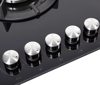 Nordmende HGX904BGL 90cm 5 Burner Gas On Glass Gas Hob Black Glass