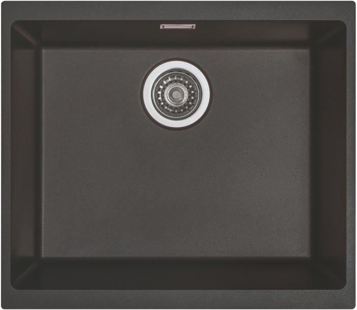 Carysil EN500 Quadrus 53cm Single Bowl Undermount Sink Gunmetal