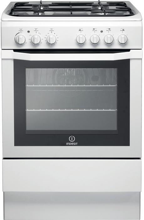 Indesit I6GG1(W) 60cm 4 gas burners. Freestanding Gas Cooker White