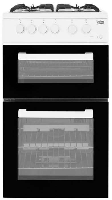 BEKO KDG581W 50cm Twin Cavity and High-Efficiency™ gas burners Freestanding Gas Cooker White