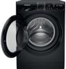 Hotpoint NSWM1045CBSUKN Black 10kg 1400rpm spin Freestanding Washing Machine Black