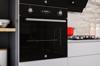Hoover HOC3T5058BI Single Electric Oven + HVG6K3B 4 Burner Gas Hob ( Oven and Hob Pack ) Black