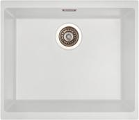 Carysil EN500 Quadrus 53cm Single Bowl Undermount Sink White