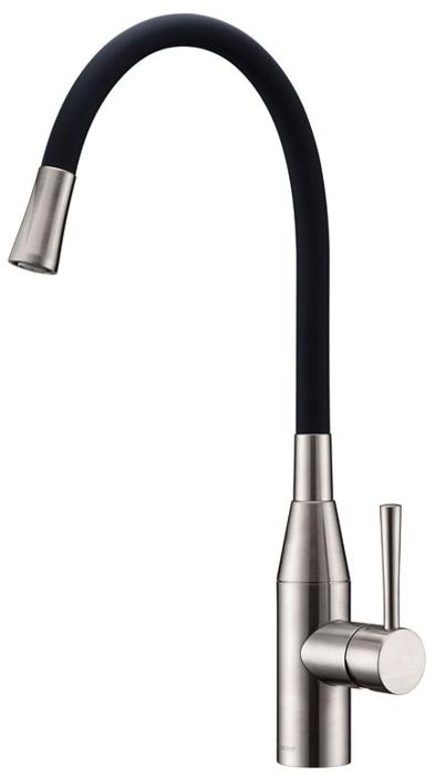 Clearwater MO2BNBLK Morpho Single Lever Flex Spout Tap Black/Brushed Nickel