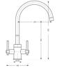 Carysil HS945-WH win Lever Mixer Tap White / Chrome