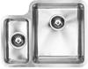 1810 LUXSODUO25 160/340 BBR 25mm Radius Corners LD/1634/U25/S/BBR/305 (Old Overflow system) 1.5 Bowl Undermount Sink Stainless steel