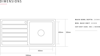 Caple VA100R  Vanga 100 Inset Sink Stainless steel