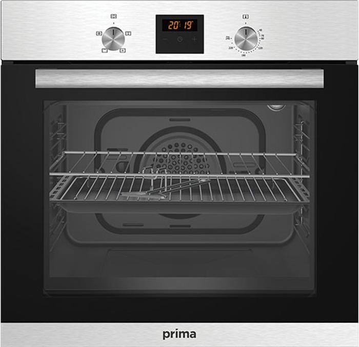 Prima PRSO103 Fan + Grill 60-Litres Built-in Single Electric Oven Stainless steel