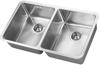 1810 LUXSODUO25 340/340U 25mm Radius Corners LD/3434/U25/308 (Old overflow system) 2 Bowl Undermount Sink Stainless steel