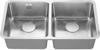 1810 LUXSODUO25 340/340U 25mm Radius Corners LD/3434/U25/308 (Old overflow system) 2 Bowl Undermount Sink Stainless steel