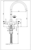 NS ELO0041 Scott & James Goodse Neck ( EL00041 ) Tap Stainless steel