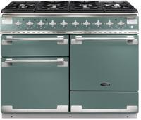 Rangemaster ELS110DFFMG Elise 110 110cm 126920 Dual Fuel Range Cooker Mineral Green / Brushed Nickel