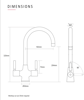 Caple WAS4/BN Washington Dual Lever Tap Brushed Nickel