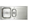 Carysil ET15 Deep Bowl Echo 1.5 Bowl + TMR1BF Dual Lever Tap ( Sink and Tap ) Stainless steel