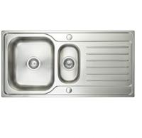 Carysil ET15 Deep Bowl 1.5 Bowl Sink + Carysil HS605 Single Lever Tap ( Sink and Tap ) Stainless Steel / Chrome