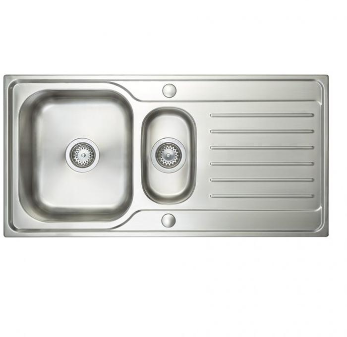 Carysil ET15 Deep Bowl Echo 1.5 Bowl + TMR1BF Dual Lever Tap ( Sink and Tap ) Stainless steel