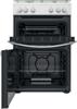 Indesit ID67G0MCW/UK  Double Oven, XL Cavity, Click And Clean, 60cm Freestanding Gas Cooker White