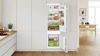 Bosch KIV87NSF0G  Series 2, Built-in fridge-freezer with freezer at bottom, 177.2 x 54.1 cm, sliding hinge Integrated Fridge Freezer White