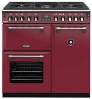 Stoves ST RICH DX S900DF CB Cre 90cm 444410901 Dual Fuel Range Cooker Chilli Red