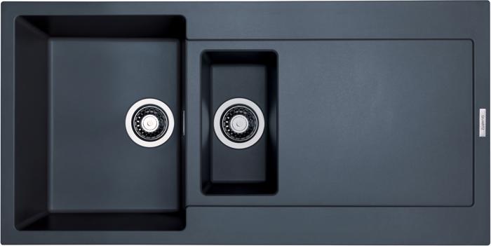 Carysil GD150-SB Gavano D100 1.5 Bowl & Drainer Inset Sink Sapphire Blue