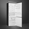 Smeg FA490RAN5  Bottom Mount 70cm No Frost,  Portofino, right hand hinge Freestanding Fridge-Freezer Black