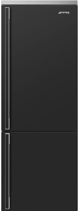 Smeg FA490RAN5  Bottom Mount 70cm No Frost,  Portofino, right hand hinge Freestanding Fridge-Freezer Black