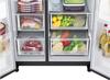 LG GSLV71MCTF Water & Ice Dispenser ThinQ(WiFi) 635-Litres Non-Plumbed American Style Fridge Freezer Matte Black