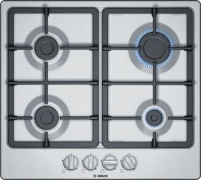 Bosch PGP6B5B90  Series 4, 60 cm Gas Hob Stainless steel