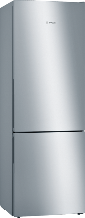 Bosch KGE49AICAG  Series 6, Free-standing  with freezer at bottom, 201 x 70 cm 70/30, 419 Litres Freestanding Fridge-Freezer Inox