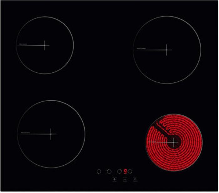 Newworld NWC60B 60cm 4 Zone Ceramic Hob Black