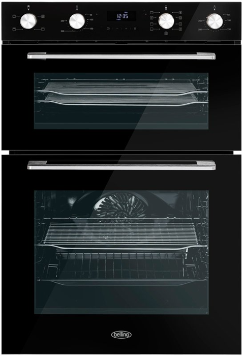 Belling BEL BI903MFC BLK Oven with Catalytic Liners 444411403 Built-in Double Electric Oven Black