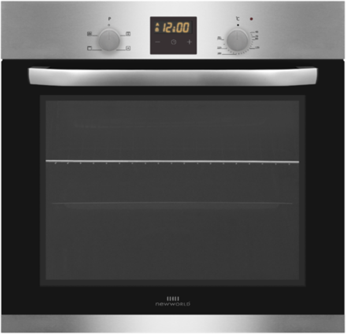 Newworld NWFOT60X Single Electric Oven + OEM INDH75BL 5 Zone Induction Hob ( Oven and Hob Pack ) Stainless steel