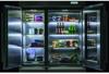 Caple CAFF60 1214cm 6 Compartment Frost Free American Style Fridge Freezer Stainless steel