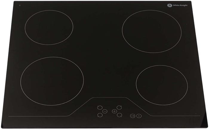 White Knight DAWKHBIC60-P 60cm 4 Zones Ceramic Hob Black