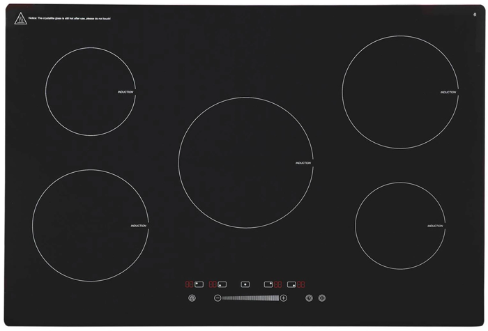 OEM INDH75BL 75cm 5 Cooking Zones Induction Hob Black