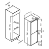 OEM RFI105 50/50 240 Litres Integrated Fridge Freezer White