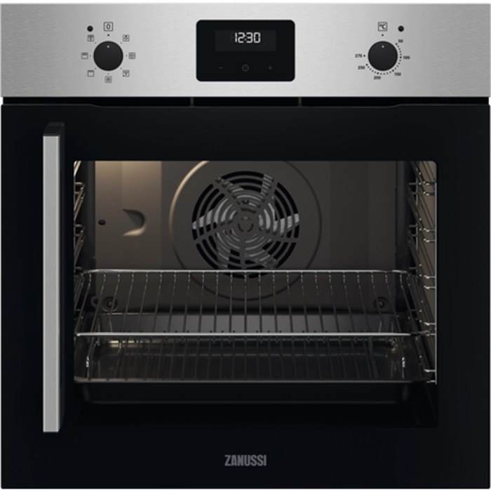 Zanussi ZOCNX3XR  Series 20 FanCook Oven * Display to clear * Built-in Single Electric Oven Stainless steel