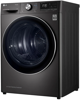 LG FDV909B 9kg Eco Hybrid™ Heat Pump Freestanding Dryer Black Steel