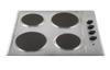 Willow WSP60X 60cm, 4 Zone, 3 Heat Setting Solid-Plate Electric Hob Stainless steel