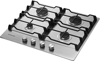Samsung NA64H3010AS/U1 4 Burner 60cm Cast Iron Pan Supports Gas Hob Stainless steel