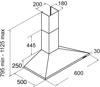 CDA WEH60SS 60cm Chimney Hood Stainless steel