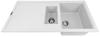 1810 BLADEDUO 150i BLD/150/I/PQ/REV/925 600mm 1.5 Bowl Purquartz Inset Sink White