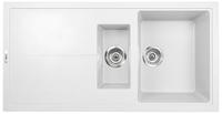 1810 BLADEDUO 150i BLD/150/I/PQ/REV/925 600mm 1.5 Bowl Purquartz Inset Sink White