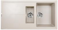 1810 BLADEDUO 150i BLD/150/I/PQ/REV/921 600mm 1.5 Bowl Purquartz Inset Sink Champagne