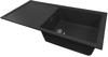 1810 Bladeuno 100i Large BLU/100/I/PQ/REV/LGE/910 600mm Single Bowl Purquartz Inset Sink Metallic Black