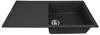 1810 Bladeuno 100i Large BLU/100/I/PQ/REV/LGE/910 600mm Single Bowl Purquartz Inset Sink Metallic Black