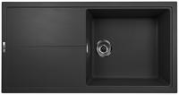1810 Bladeuno 100i Large BLU/100/I/PQ/REV/LGE/910 600mm Single Bowl Purquartz Inset Sink Metallic Black