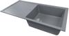 1810 Bladeuno 100i Large BLU/100/I/PQ/REV/LGE/913 600mm Single Bowl Purquartz Inset Sink Grey