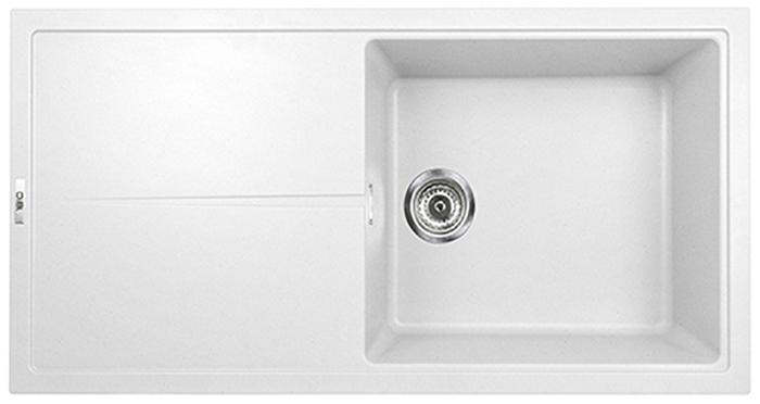 1810 Bladeuno 100i Large BLU/100/I/PQ/REV/LGE/915 600mm Single Bowl Purquartz Inset Sink Polar White